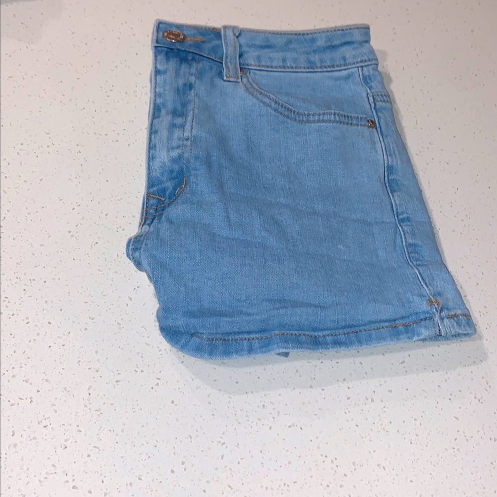 light wash shorts